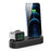 AHASTYLE PT56-S For iPhone 12 / 13 / 14 / Apple Watch Stand Holder 2 in 1 Silicone Charging Dock with Cable Adapter - Black - 2
