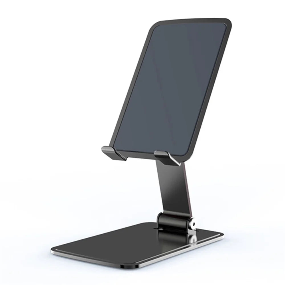CCT15 Portable Folding Phone Holder Adjustable Anti-Slip Tablets Metal Stand for 4-13 inch Device - Tarnish - 1