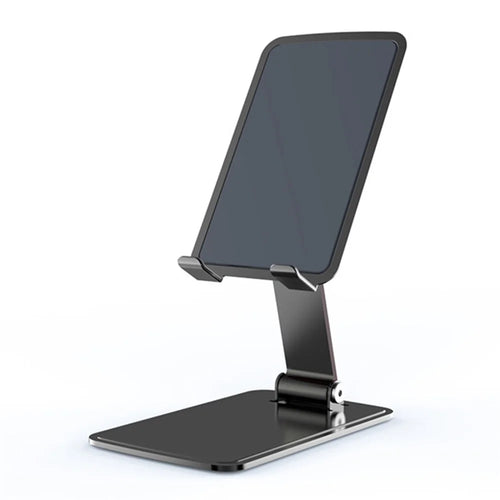 CCT15 Portable Folding Phone Holder Adjustable Anti-Slip Tablets Metal Stand for 4-13 inch Device - Tarnish - 1