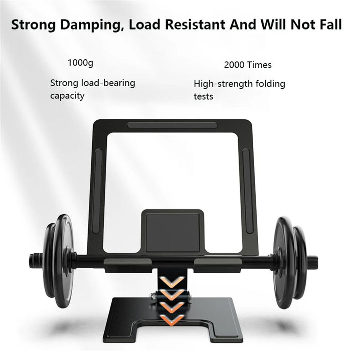 CCT17 Folding Desktop Mini PC Holder Portable Anti-Slip Metal Tablets Stand Support 1000g Loading Bearing - Tarnish - 5