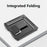 CCT17 Folding Desktop Mini PC Holder Portable Anti-Slip Metal Tablets Stand Support 1000g Loading Bearing - Tarnish - 6