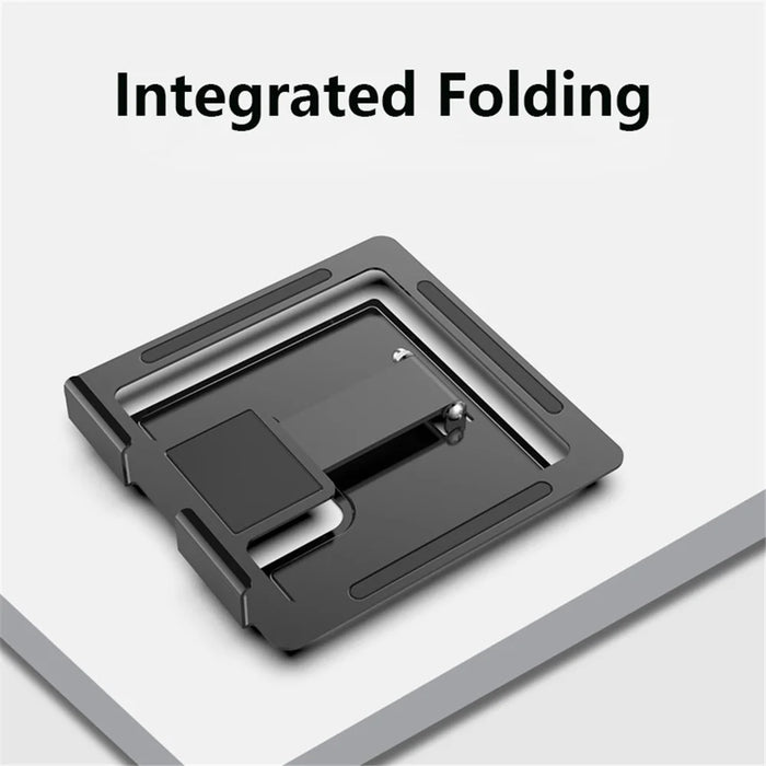 CCT17 Folding Desktop Mini PC Holder Portable Anti-Slip Metal Tablets Stand Support 1000g Loading Bearing - Tarnish - 6