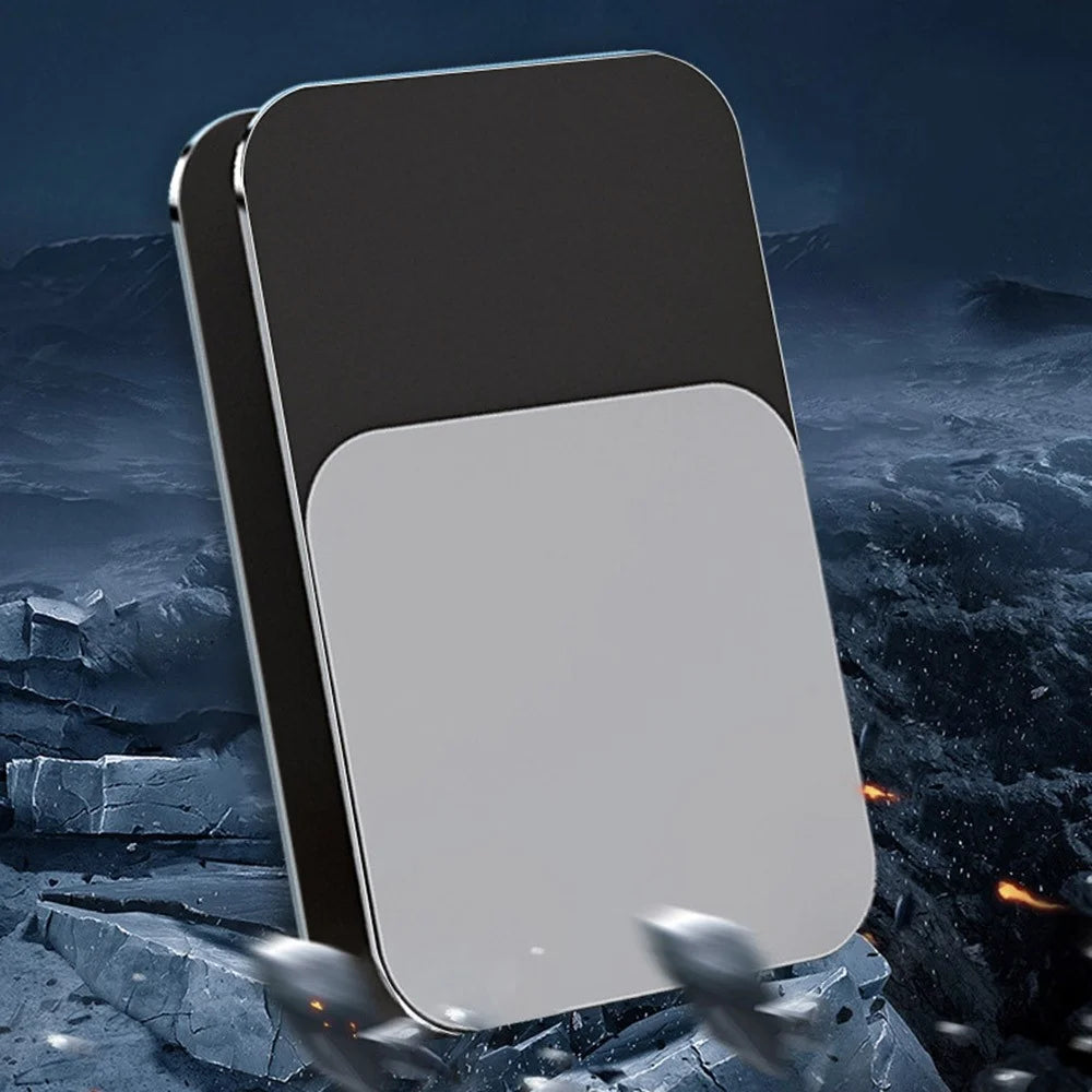 Q10 Desktop Folding Phone Stand Aluminum Alloy Ultra-Thin Rotating Cell Phone Holder - Black - 5