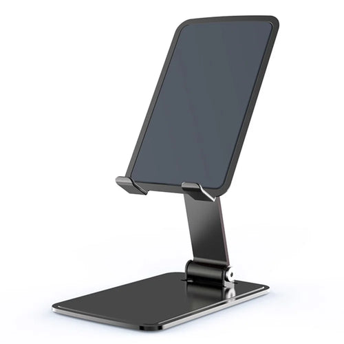 T15 Aluminum Alloy Folding Phone Stand Portable Desktop Mobile Phone Holder - Black - 1