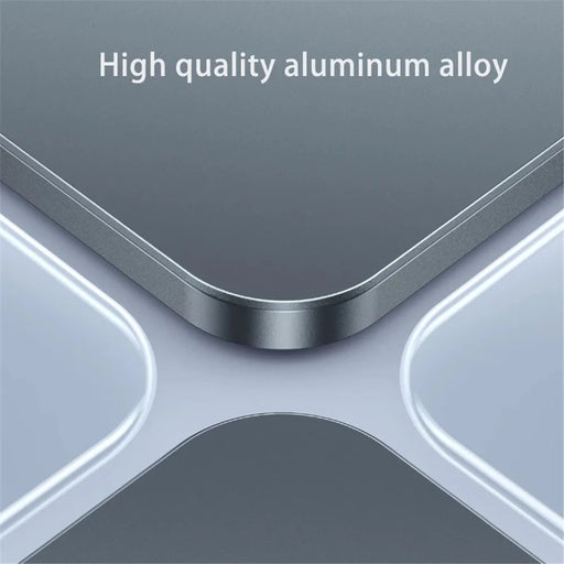 BONERUY T6 Cell Phone Stand Foldable Aluminum Adjustable Phone Tablet Holder Cradle Dock for Desk Travel - Dark Grey - 2