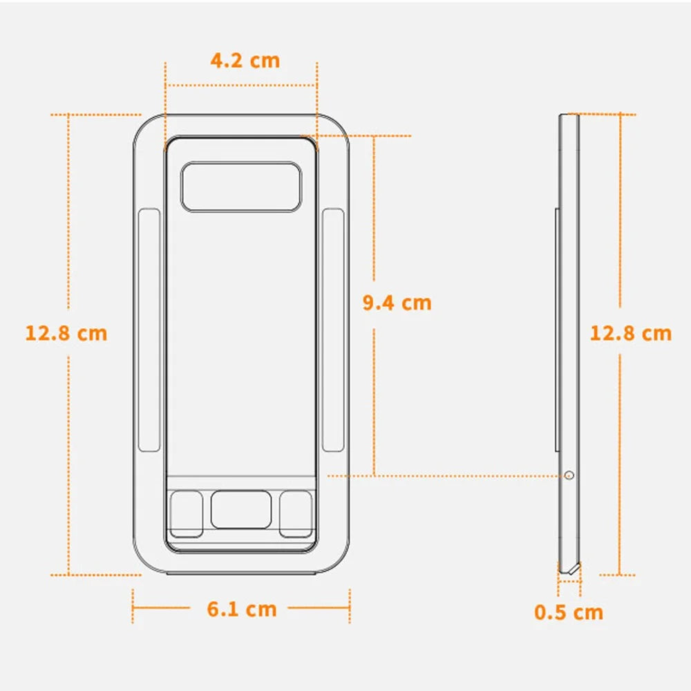 BONERUY T6 Cell Phone Stand Foldable Aluminum Adjustable Phone Tablet Holder Cradle Dock for Desk Travel - Dark Grey - 7
