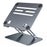 BONERUY P89 Tablet Stand for Desk Hollow Heat Dissipation Adjustable Tablet Holder Carbon Steel Tablet Riser - Dark Grey - 1