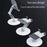 BONERUY L06X Cell Phone Stand Aluminum Alloy Tablet Cradle Desktop Dock 360 Degree Rotating Foldable Phone Holder - Dark Grey - 6