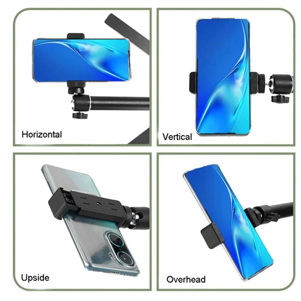 DT-06 Fill Light Table Tripod Desktop Shooting Bracket Overhead Stand for Vlog Cooking - 5