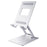 R-JUST SJ33 Foldable Cell Phone Stand Universal 9.7'' Aluminum Alloy Mobile Phone Holder Cradle Dock - Silver - 1