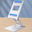R-JUST SJ33 Foldable Cell Phone Stand Universal 9.7'' Aluminum Alloy Mobile Phone Holder Cradle Dock - Silver - 3