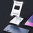 R-JUST SJ33 Foldable Cell Phone Stand Universal 9.7'' Aluminum Alloy Mobile Phone Holder Cradle Dock - Silver - 5