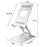 R-JUST SJ33 Foldable Cell Phone Stand Universal 9.7'' Aluminum Alloy Mobile Phone Holder Cradle Dock - Silver - 7