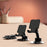 CCT21 Universal 360-degree Foldable Cell Phone Stand Silicone+ABS Desktop Tablet Phone Holder for Watching Videos, Playing Game - Black - 2