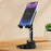 CCT21 Universal 360-degree Foldable Cell Phone Stand Silicone+ABS Desktop Tablet Phone Holder for Watching Videos, Playing Game - Black - 7