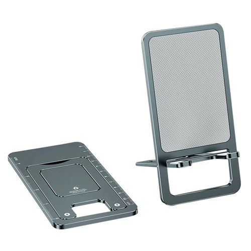 Cell Phone Stand Folding Aluminum Alloy Tablet Holder Bracket Portable Travel Holder - Tarnish - 1