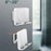 B86 Multi-Functional Rotating Wall-Mount Cell Phone Holder Desktop ABS+Silicone Tablet Stand - White - 4