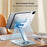 XUNDD XDHO-027 ArmorSeries Folding Desktop Stand Multi-Function Desktop Aluminum Alloy Tablet Holder - Silver - 2