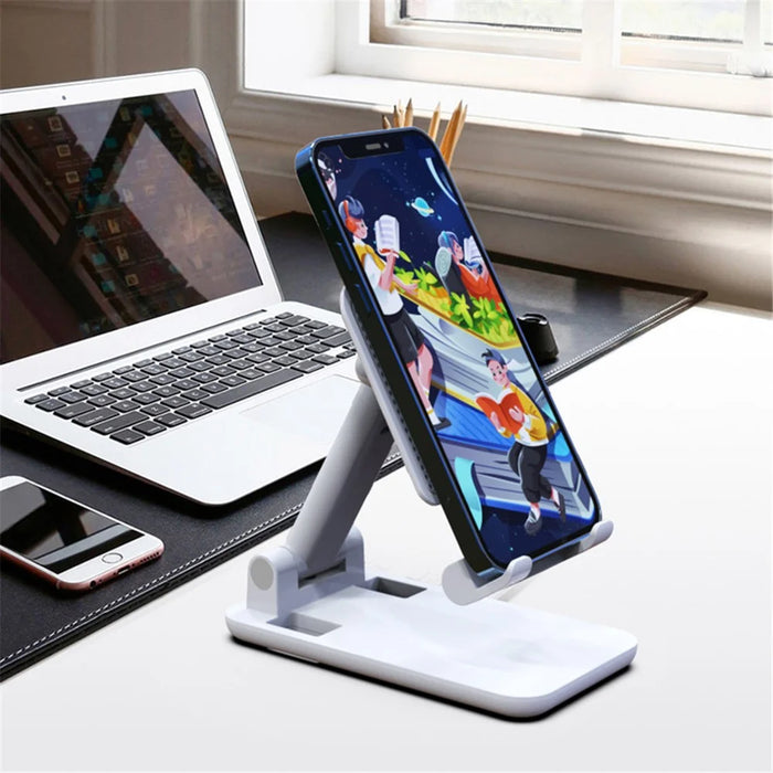 CCT18-L Foldable Cell Phone Holder Stand ABS Angle Adjustable Phone Dock for Desk, Office - 3