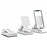 CCT18-L Foldable Cell Phone Holder Stand ABS Angle Adjustable Phone Dock for Desk, Office - 6