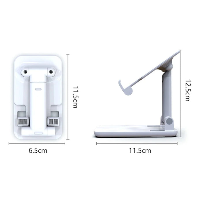 CCT18-L Foldable Cell Phone Holder Stand ABS Angle Adjustable Phone Dock for Desk, Office - 7