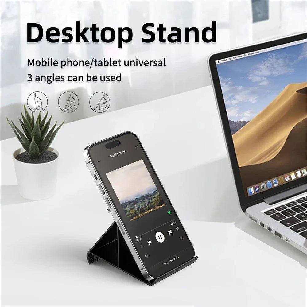 X3 Universal Mobile Phone Stand Desktop 3-Angle Adjustable Tablet Holder for 4-13 inches Devices - Black - 3