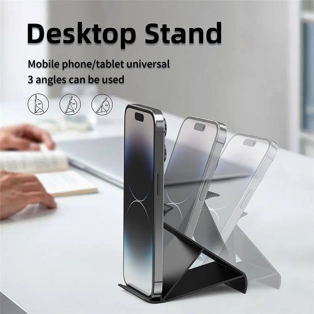 X3 Universal Mobile Phone Stand Desktop 3-Angle Adjustable Tablet Holder for 4-13 inches Devices - Black - 4