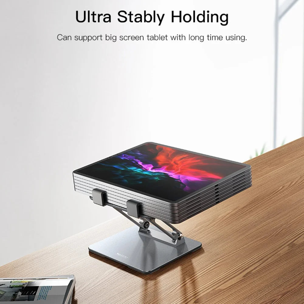 YESIDO C185 Aluminum Alloy Desktop Tablet Stand Rotating Folding Mobile Phone Holder - 6