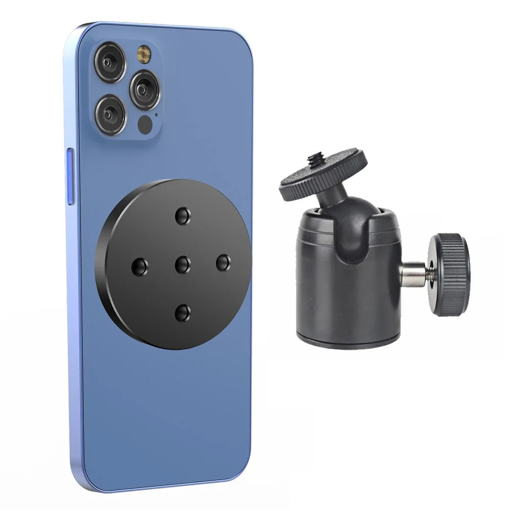 Compatible with Magsafe Aluminum Alloy Cell Phone Stand with 1 / 4 Screw for iPhone 12 / 13 / 14 / 15 Series Magnetic Mount Holder - 4
