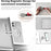 Magnetic Laptop Phone Holder Aluminum Alloy Portable Computer Expansion Bracket - Silver - 3