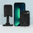 DEVIA Phone Stand Adjustable Foldable Desktop Phone Holder Tablets Cradle Dock for iPhone 16 / 16 Plus / 16 Pro / 16 Pro Max - White - 6