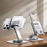 XUNDD XDHO-027 Phone Holder Rotation Foldable Desktop Tablet Stand for iPhone 16 / 16 Plus / 16 Pro / 16 Pro Max - Silver - 1