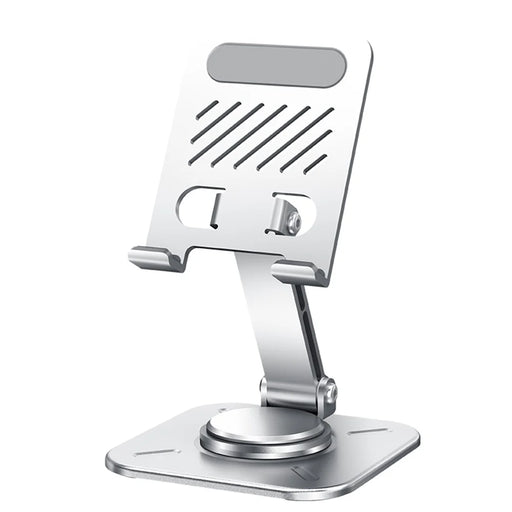 XUNDD XDHO-027 Phone Holder Rotation Foldable Desktop Tablet Stand for iPhone 16 / 16 Plus / 16 Pro / 16 Pro Max - Silver - 2