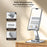 XUNDD XDHO-027 Phone Holder Rotation Foldable Desktop Tablet Stand for iPhone 16 / 16 Plus / 16 Pro / 16 Pro Max - Silver - 7
