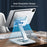 XUNDD XDHO-027 Rotation Foldable Desktop Holder Tablet Stand for iPhone 16 / 16 Plus / 16 Pro / 16 Pro Max - Silver - 3