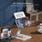XUNDD XDHO-027 Rotation Foldable Desktop Holder Tablet Stand for iPhone 16 / 16 Plus / 16 Pro / 16 Pro Max - Silver - 4