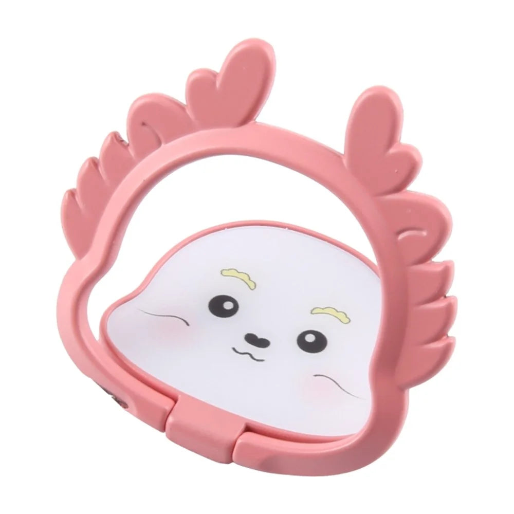 Little Blessing Dragon Phone Back Stand Desktop Folding Ring Kickstand - Pink - 2