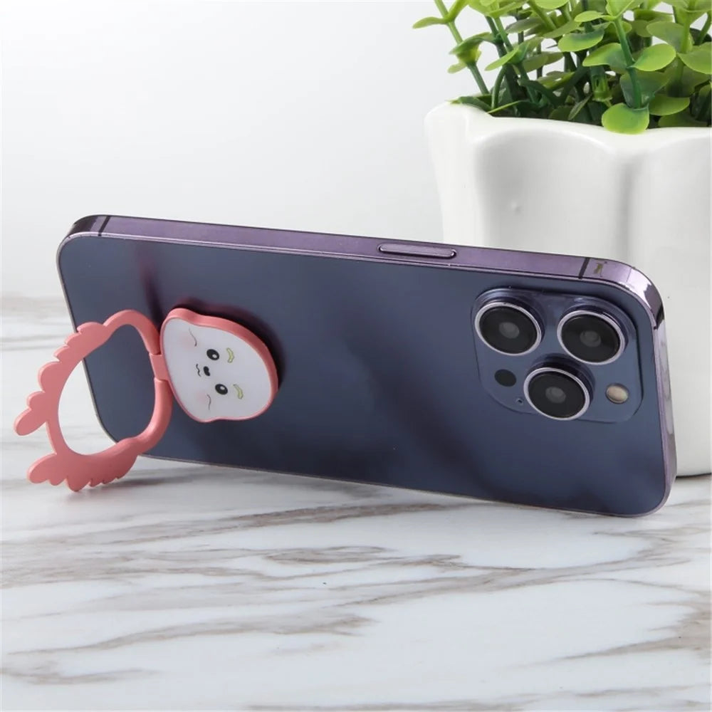 Little Blessing Dragon Phone Back Stand Desktop Folding Ring Kickstand - Pink - 4