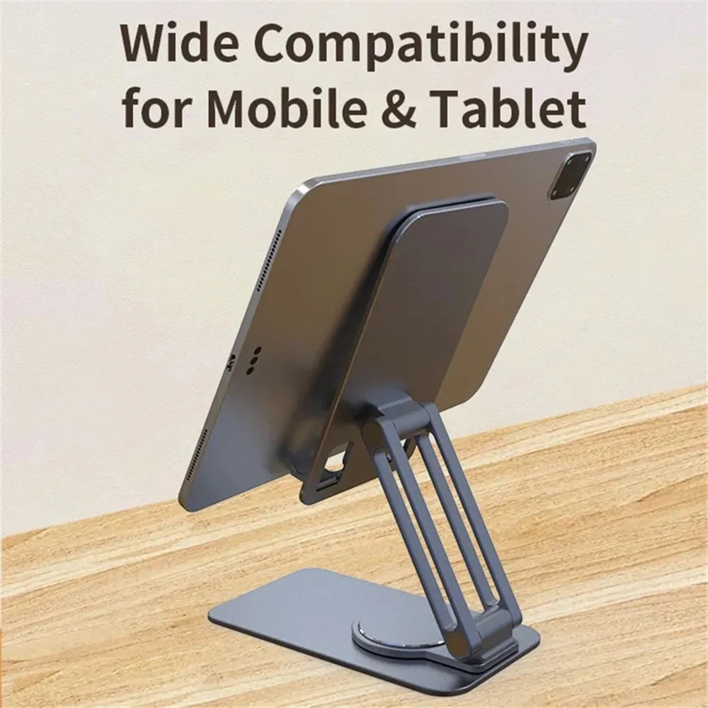 JMARY MK-60 Portable Desktop Folding Tablet Holder Anti-Slip Mobile Phone Stand for iPhone 16 / 16 Plus / 16 Pro / 16 Pro Max - 4