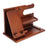 00659 Solid Wooden Phone Stand Multi-Functional Bedside Organizer for iPhone 16 / 16 Plus / 16 Pro / 16 Pro Max - 1