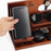 00659 Solid Wooden Phone Stand Multi-Functional Bedside Organizer for iPhone 16 / 16 Plus / 16 Pro / 16 Pro Max - 3