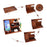 00659 Solid Wooden Phone Stand Multi-Functional Bedside Organizer for iPhone 16 / 16 Plus / 16 Pro / 16 Pro Max - 4