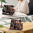 00659 Solid Wooden Phone Stand Multi-Functional Bedside Organizer for iPhone 16 / 16 Plus / 16 Pro / 16 Pro Max - 6