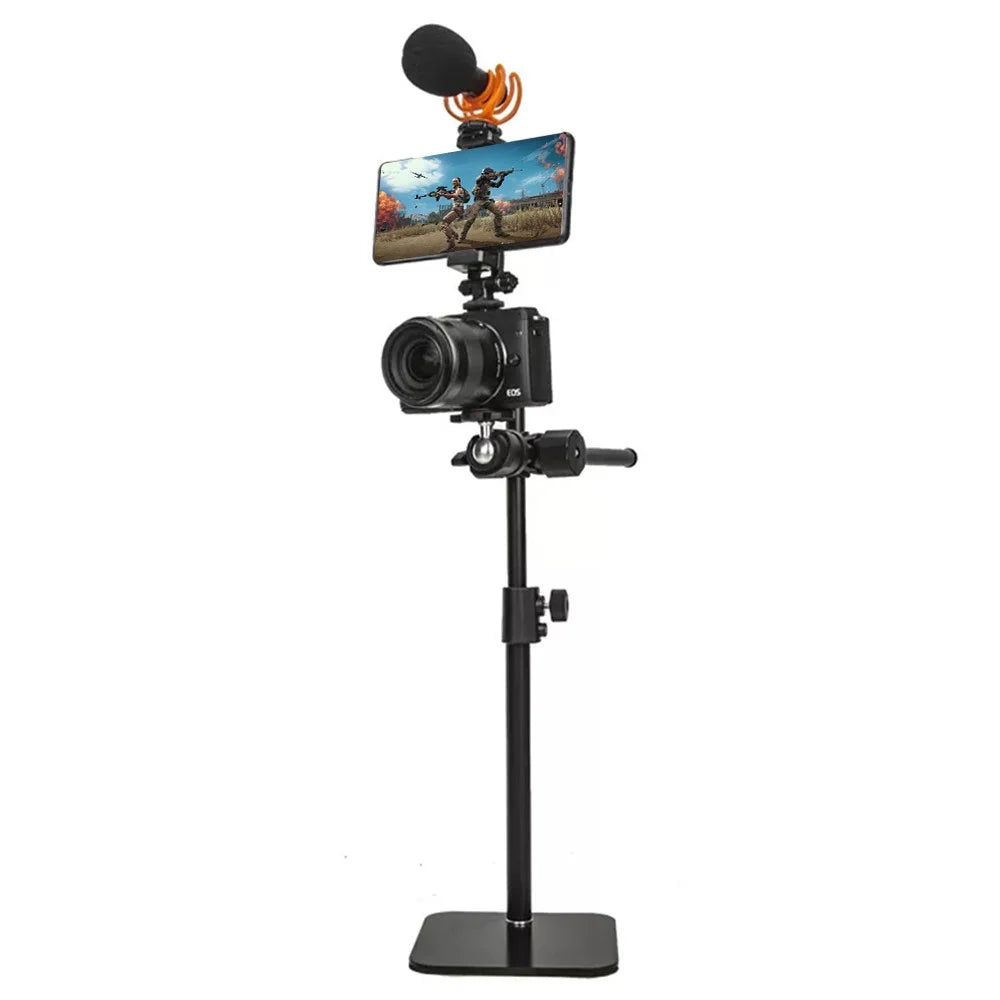 YUNTENG 808 Microphone DSLR Camera Desktop Mount Stand Table Phone Clip Holder - 2
