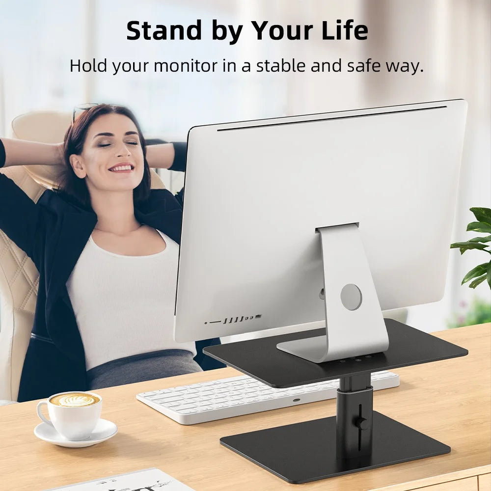 LENUO DL-202 Adjustable Laptop Stand for Desk Aluminum Alloy Laptop Riser Holder - 6