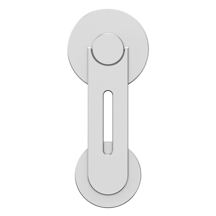 AHASTYLE WG26-5 Aluminum Alloy Magnetic Portable Adjustable Phone Stand / iPhone 16 / 16 Plus / 16 Pro / 16 Pro Max - Silver - 1