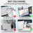 AHASTYLE WG26-5 Aluminum Alloy Magnetic Portable Adjustable Phone Stand / iPhone 16 / 16 Plus / 16 Pro / 16 Pro Max - Silver - 3