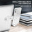 AHASTYLE WG26-5 Aluminum Alloy Magnetic Portable Adjustable Phone Stand / iPhone 16 / 16 Plus / 16 Pro / 16 Pro Max - Silver - 4