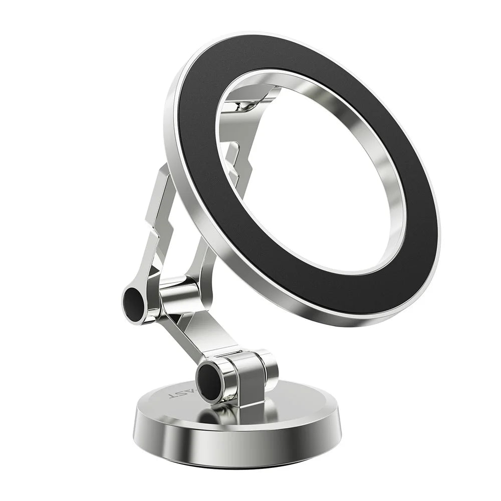ACEFAST D20 Magnetic Car Dashboard Mount Phone Holder for iPhone 16 / 16 Plus / 16 Pro / 16 Pro Max Zinc Alloy Phone Stand Bracket - Silver - 1