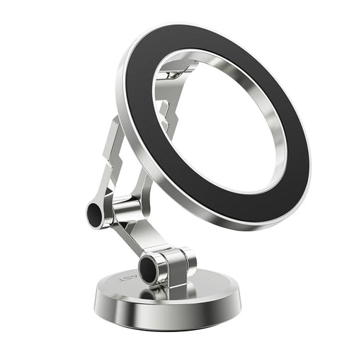 ACEFAST D20 Magnetic Car Dashboard Mount Phone Holder for iPhone 16 / 16 Plus / 16 Pro / 16 Pro Max Zinc Alloy Phone Stand Bracket - Silver - 1